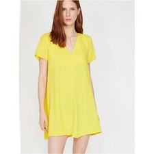 NWT Lulu’s Freestyle Mustard Yellow Shift Dress Extra Small Classic Summer Chic