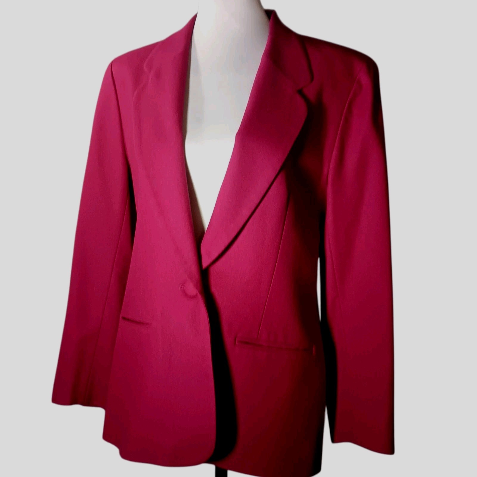 Pendleton Virgin Wool Blazer Jacket Raspberry/Fuc… - image 1