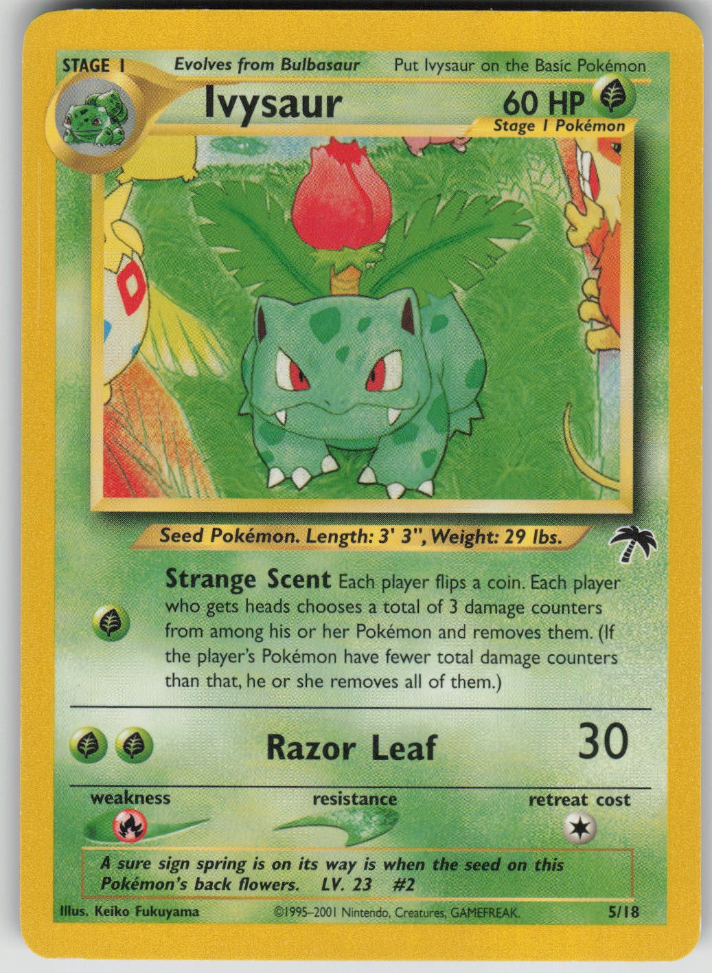 Pokemon TCG Ivysaur Promo Southern Islands 05/18