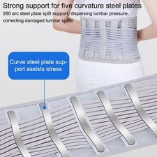 Lumbar Brace Adjustable Lower Back Work Support Belt For Pain Relief Men Women