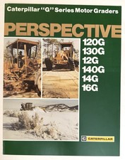 Vintage 1980's Caterpillar G Series Motor Graders Dealer Sales Brochure