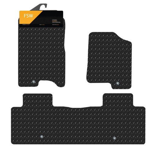 Fits Kgm Musso Manual 2024-On Fully Tailored Car Floor Mats Black
