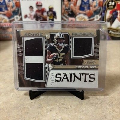 Panini 2023 Absolute Kendre Miller Rookie Premiere Materials RPM-KM Saints /399