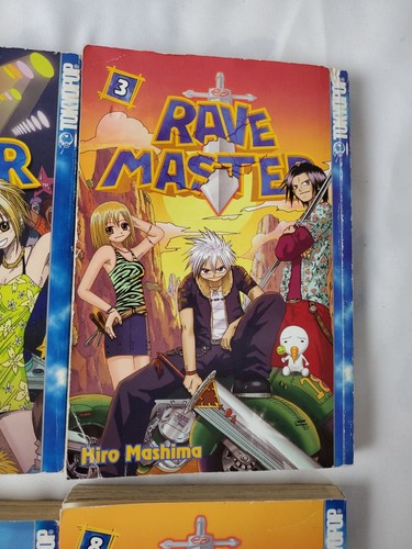 Rave Master Manga Lot Set 1 2 3 5 6 8 Tokyopop Hiro Mashima First Editions - Foto 4 di 13