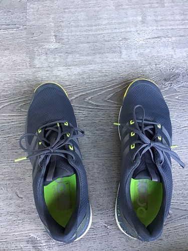 Adidas Adipower S Boost Spikeless Golf Men’s Sz 13 Shoes Gray Volt Green F33218 - Picture 2 of 13