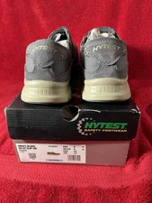 Hytest Men's Size 9 M EH Pewter Blake Slip On Safety Shoe Leather K10043 NEW