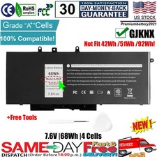   GJKNX 68Wh Battery for Dell Latitude 5480 5580 5490 5590 GD1JP 5YHR4 DY9NT NEW