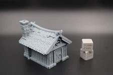 Tabletop Terrain Fantasy Woodsman Hunter Cabin Lodge Dnd RPG wargame skirmish 28