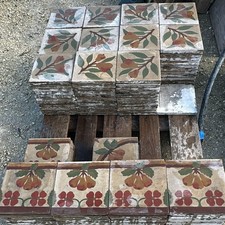 Cementine vecchie ORIGINALI siciliane pavimento di recupero 41