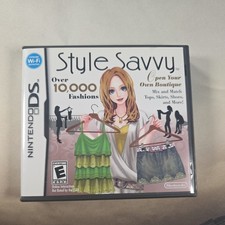 CASE AND MANUAL ONLY Style Savvy Nintendo DS, 2009 NO GAME