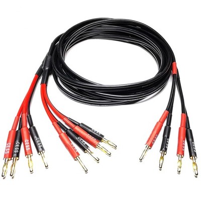 CESS-106-6f Bi-Wire Banana Plug Splitter Speaker Cable, 2 Banana