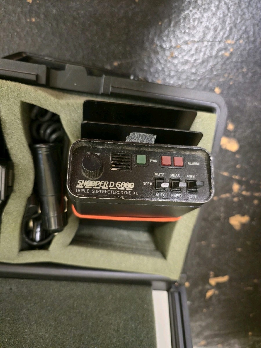 Snooper D-6000 Triple Super Heterodyne XK Advanced Radar Detector