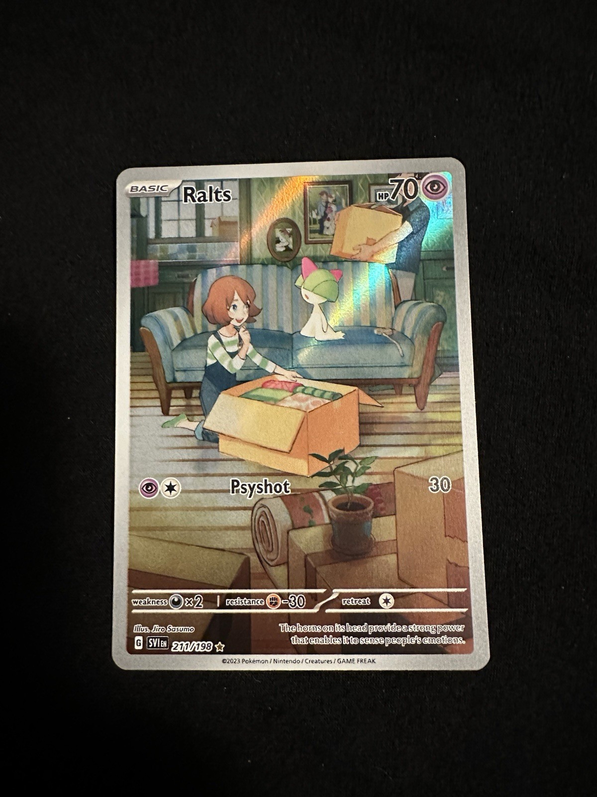 Ralts 211/198- Pokemon TCG: Scarlet & Violet - Illustration Rare Holo NM/Mint