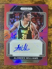 2022 Panini Prizm Draft - Draft Picks Autos Alondes Williams Red Prizm /199 (RC)