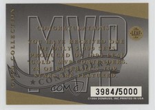 1994 Leaf MVP Contender Gold Collection /5000 Gold Collection Bonus Card 0t2