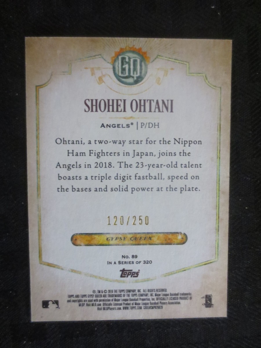 2018 Topps Gypsy Queen Indigo #89 Shohei Ohtani Rookie /250 | eBay