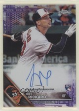 2016 Topps Chrome Rookie Purple Refractor 211/250 Joey Rickard #RA-JR Auto 0c2