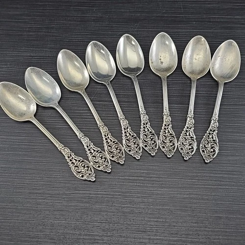 New ListingReed & Barton Florentine Lace Sterling Silver Spoons — 8 pcs