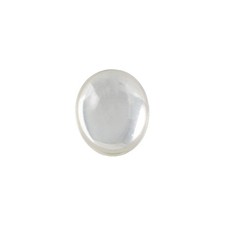 12x10mm Translucent Crystal Foiled Glass Oval Cabochons 6 cab4003M