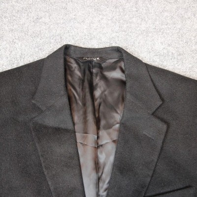 Jos. A. Banks Camel Hair Jacket Sport Coat Blazer 44R Black