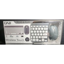 Cylo Gray Wireless Keyboard  Mouse Combo Set Factory Sealed MAC  PC compatible