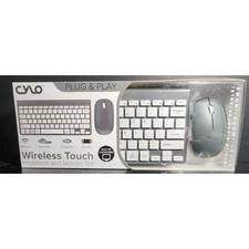 Cylo Gray Wireless Keyboard & Mouse Combo Set Factory Sealed MAC & PC compatible