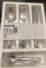 IKEA DUKTIG QUALITY SILVERWARE CUTLERY  TRAY FISHER PRICE PLAY FOOD TIKES Read