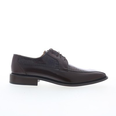 Ferrini Alligator Calf Belly 3746 F3746TM Mens Brown Oxfords Casual Shoes