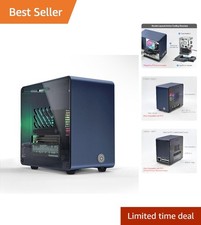 Compact Raspberry Pi 5 Case with Cooling Fan and RGB Light   Mini ITX Compatible