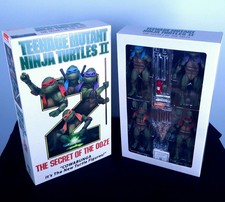 NECA Teenage Mutant Ninja Turtles 2  Secret Of The Ooze TMNT 4-Pack VHS - SEALED