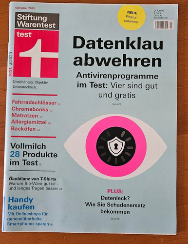 Stiftung Warentest Test März 2023 sehr guter Zustand