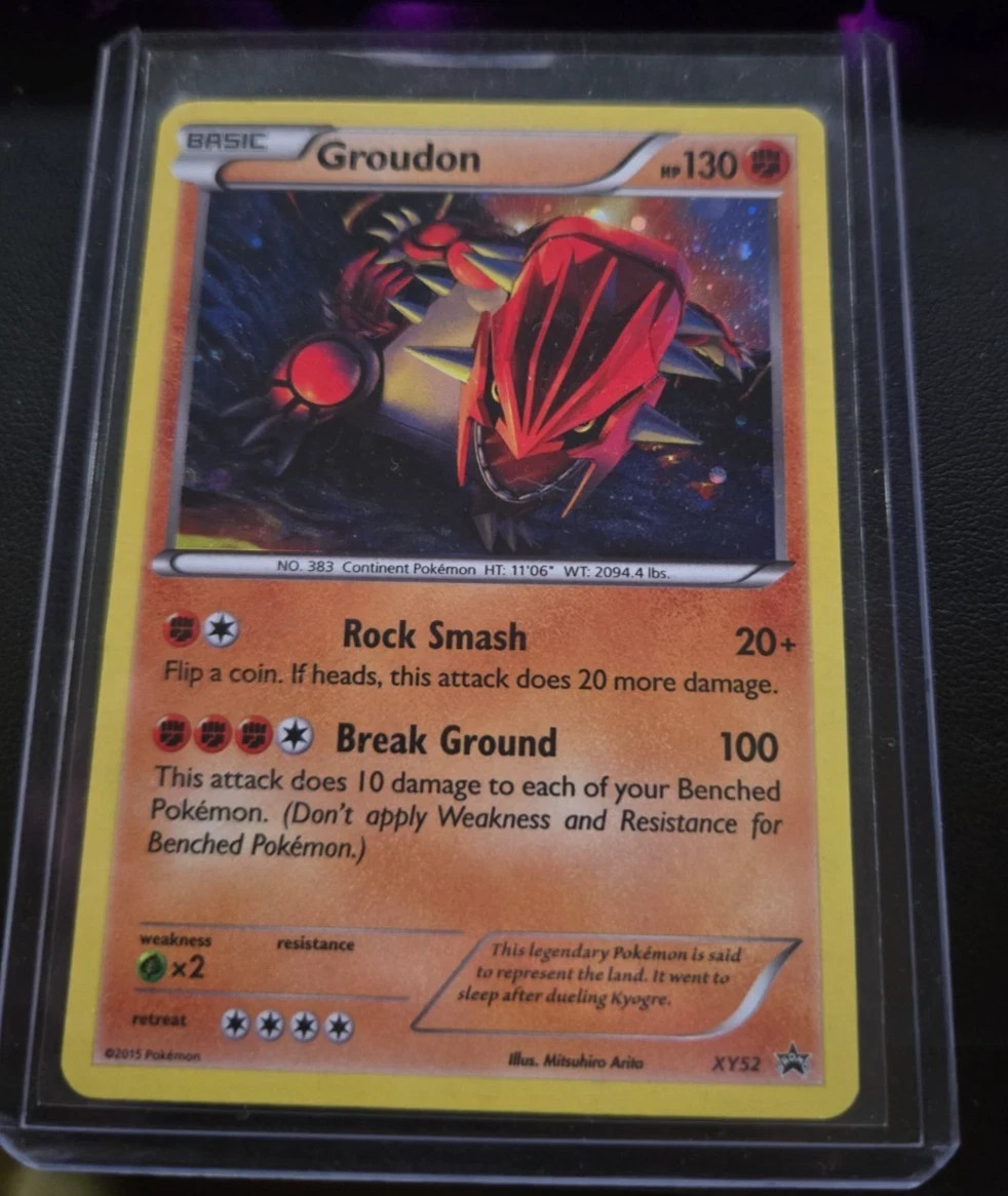 Pokemon Groudon XY52 XY Black Star Promos Holo Promo Near Mint