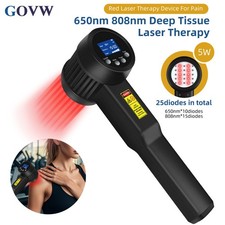 5W Laser Therapy for Pain Infrared Red Light Physiotherapy 10x650nm 15x808nm