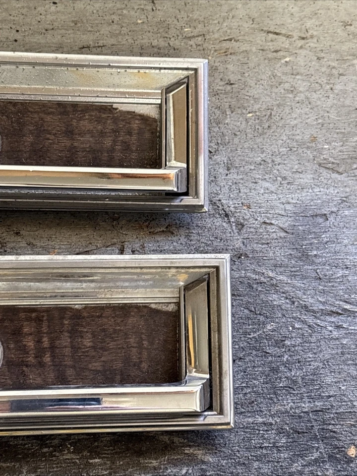 1968 Chrysler Imperial Interior Door Pull Handle Pair (2) Pulls Used Orig 68 - Image 4 of 4