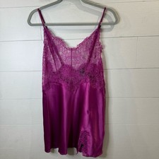 Victoria's Secret  NWOT Women's Lace Satin Chemise - Purple Size Medium