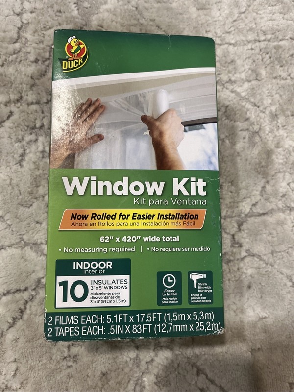 Duck Indoor Rolled Window Insulation Kit - Pack of 10 (287406)