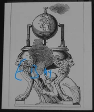 ANCIENT GREEK STEAM ENGINE C1920 Magic Lantern Slide