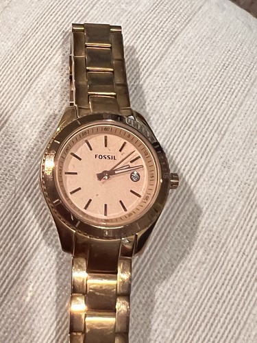 Fossil Stella Watch ES3019 1112 Womens Rose Gold Analog Dial Quartz Wrist Watch - Picture 2 of 9