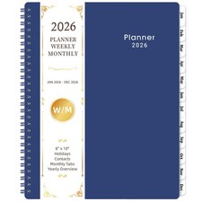 Planner 2026-2027 - Weekly and Monthly Planner 2026 Jan 2026 - Dec 2026 , 8'...