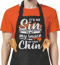 SANDJEST Funny Apron for Dad - Birthday Father S Day Cooking Grilling Gifts for