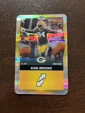 Karl Brooks SP 2025 Uno Elite #024 Yellow Foil Color Match Green Bay Packers