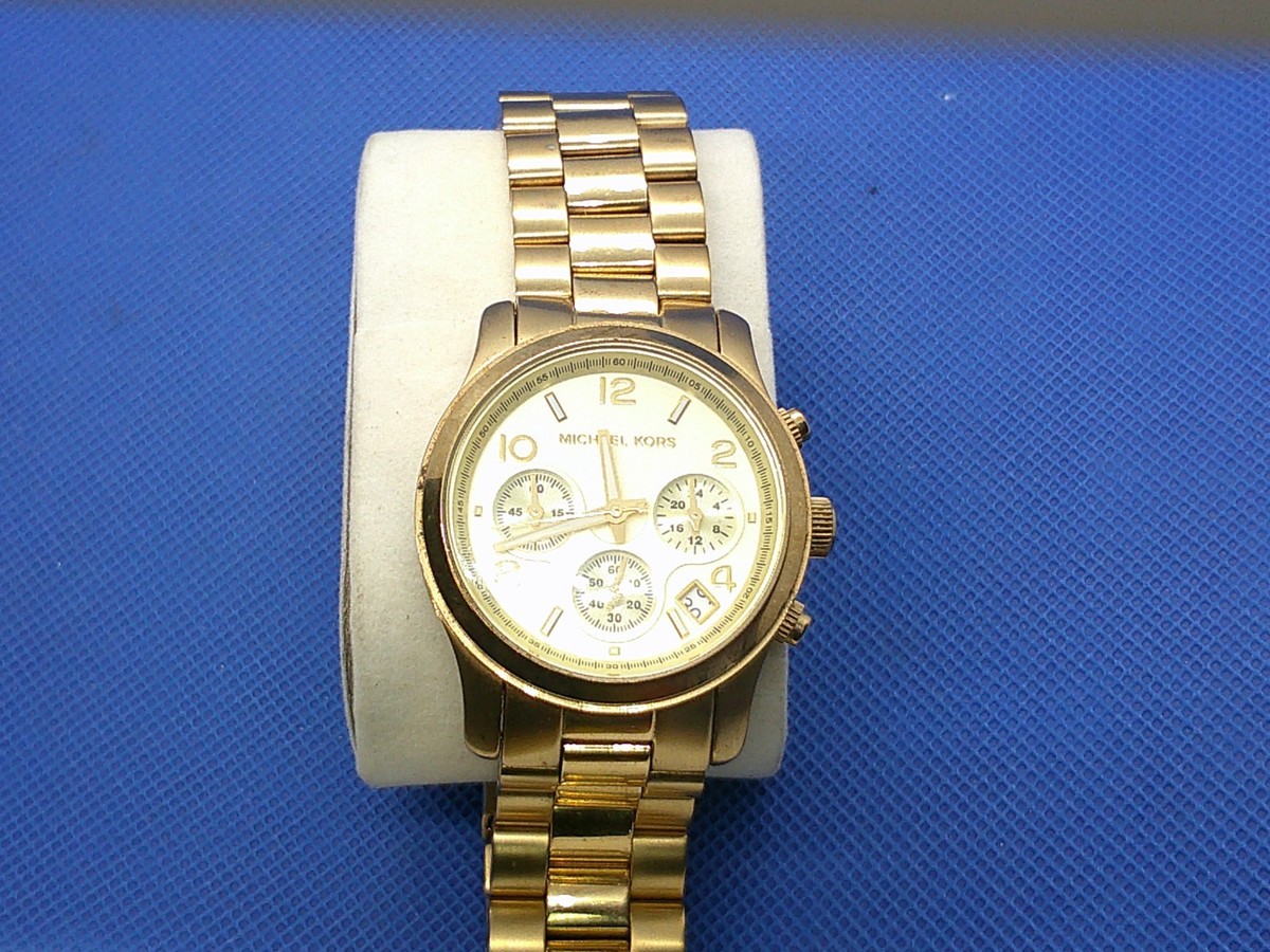 Michael Kors MK-5055 Watch Michael Kors Ladies Gold Tone Steel Bracelet Watch MK5055  main image 2