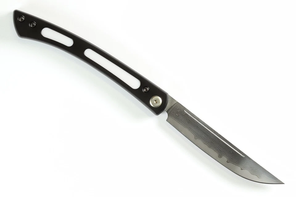 Cuchillo para carne plegable personal Mcusta Seki Japón MC-222D ejecutivo blanco Damasco Foto 2 de 4