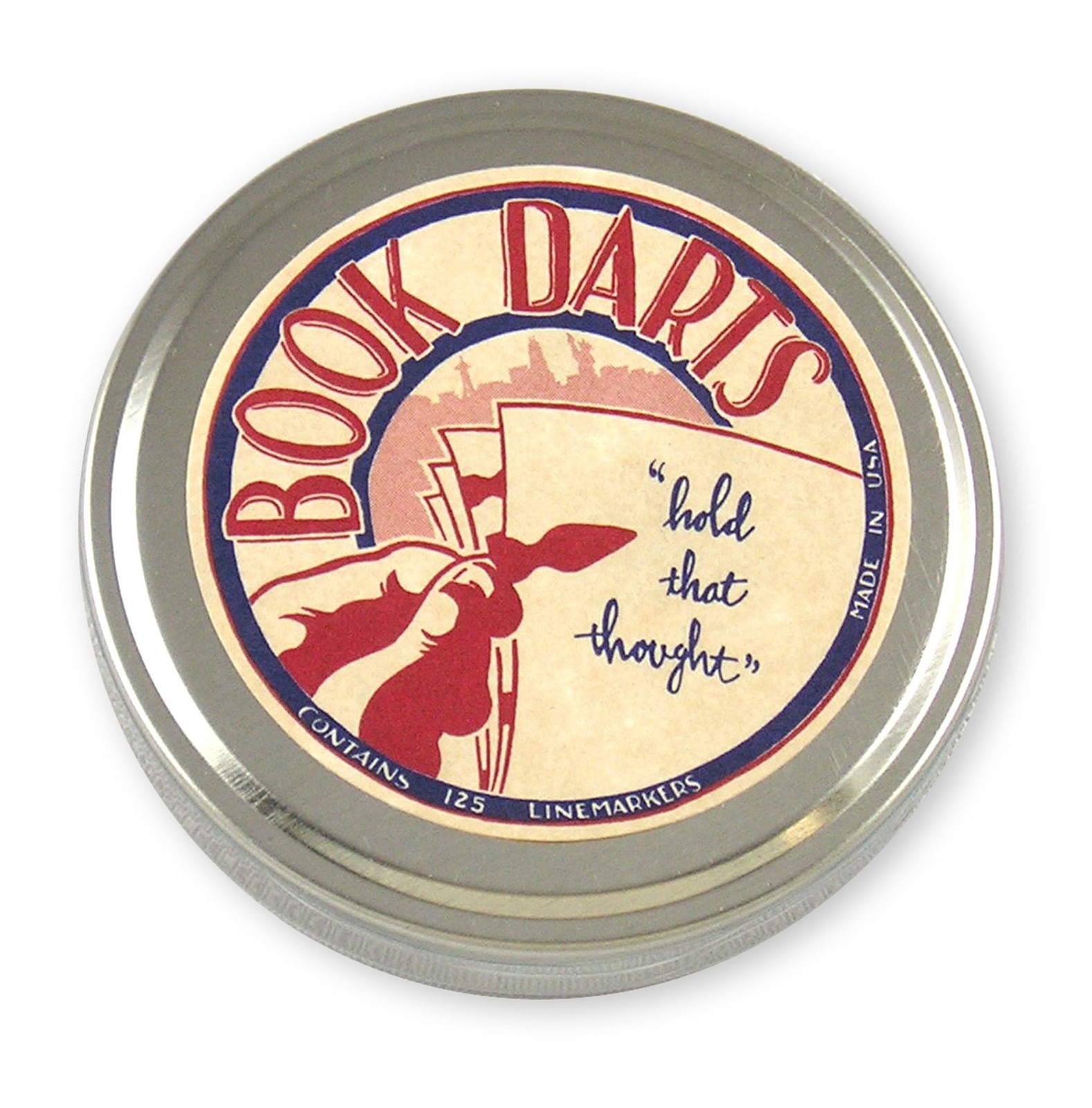 125 Count Tin Bronze Bookmarks - Line Book Markers