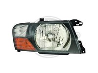 Scheinwerfer Rechts H4 Schwarz FüR Mitsubishi Pajero 2000-2007