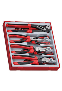 Teng Tools TTD441 T Plier Set in Tray (TPR Grip) 8pcs