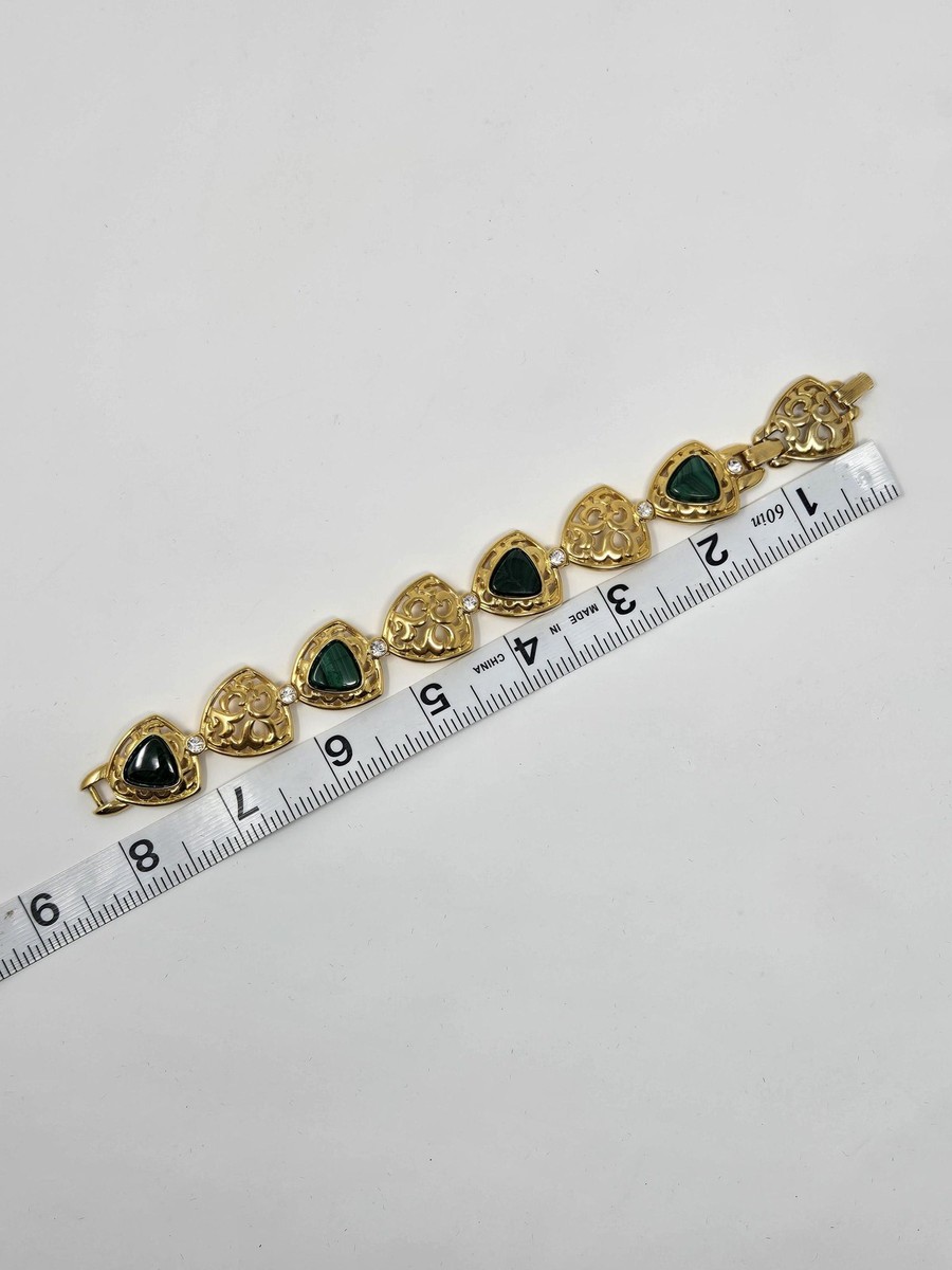 JBK Camrose & Kross Gold Tone Jewelry Set Green Stone Jacqueline