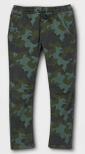 Cat  Jack Boys' Super Stretch Pull-On Jogger Pants - Camo Green - Size 12 Husky