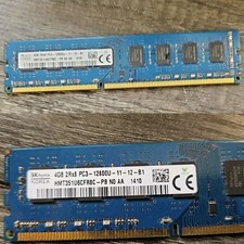 Sk hynix DDR3 - 1 x 4GB RAM Memory - PC3-12800U 1600Mhz Desktop Pc 240pin 1.5v