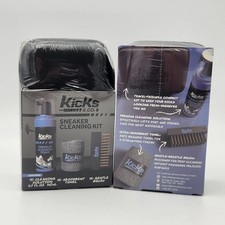 Kicks and Co Sneaker Cleaning Kit with Travel Case Premium Foam Brush Towel NEW